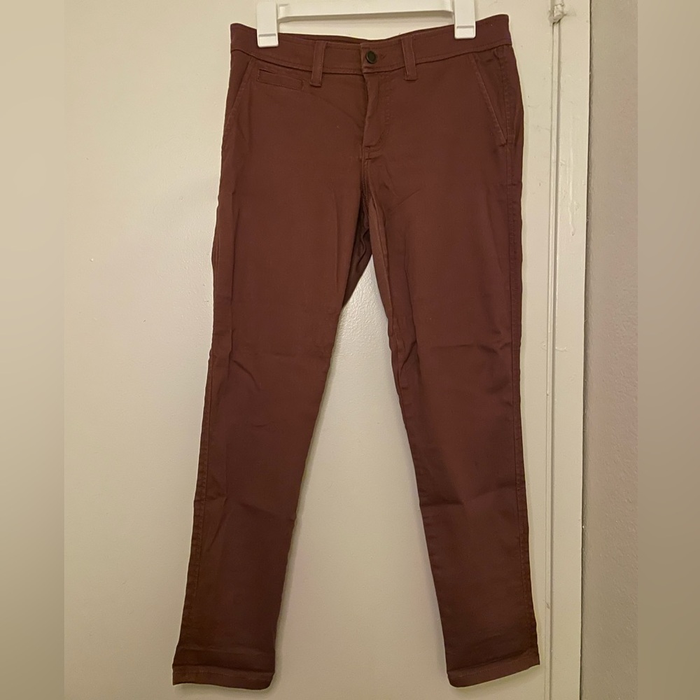 Market & Spruce burnt red-brown pants